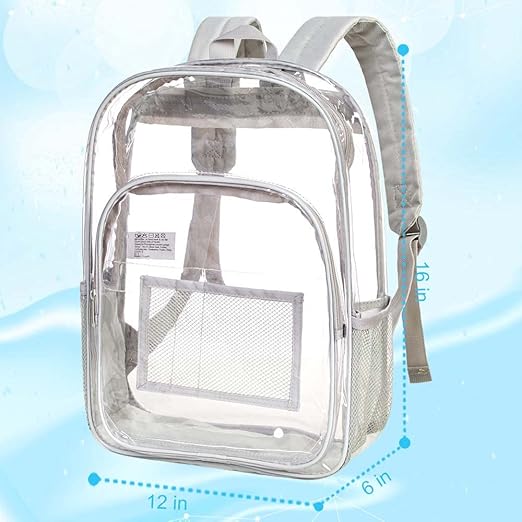 A Mochila transparente, mochila transparente resistente, mochilas transparentes para mujeres y hombres