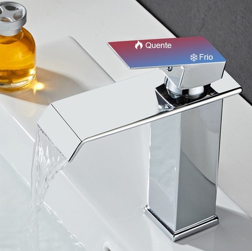 Grifo Monomando Mezclador Fregadero Baño Acero Inoxidable Plata 