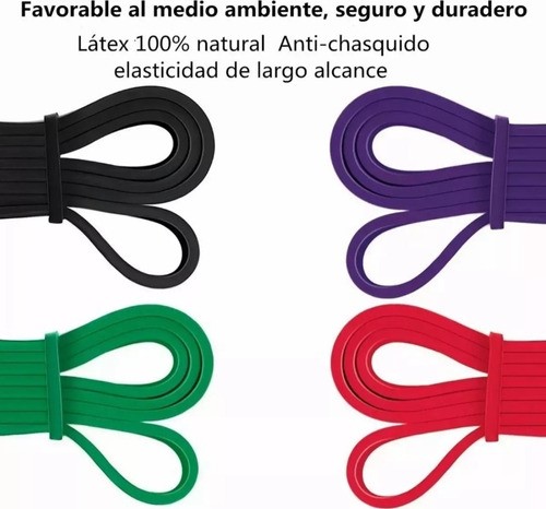 Bandas De Resistencia Fitness En Casa Entrenamiento Tensión Multicolor