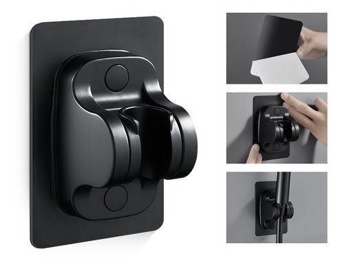 Regadera Kit De Ducha Tipo Telefono De Mano Acero Inoxidable negra