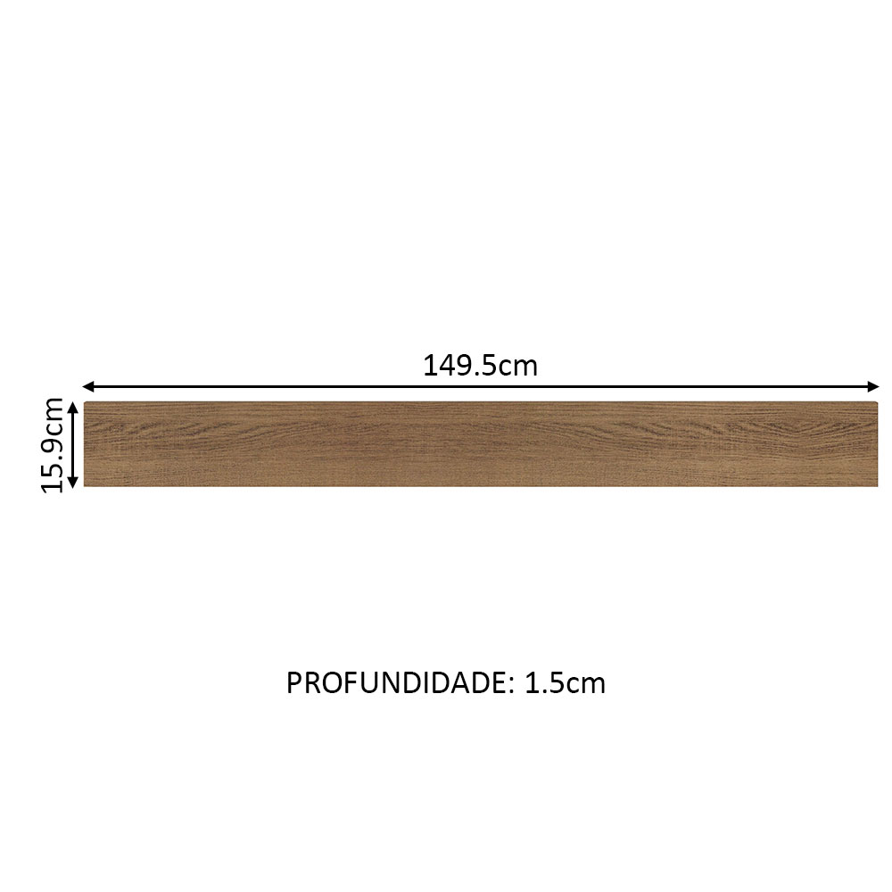 Frontal Falso para Gabinete Madesa Glamy 150cm MM