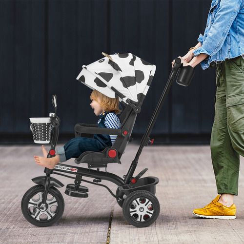 5 En 1 Carriola De Bebé Baston Tipo Triciclo Plegabl Portáti