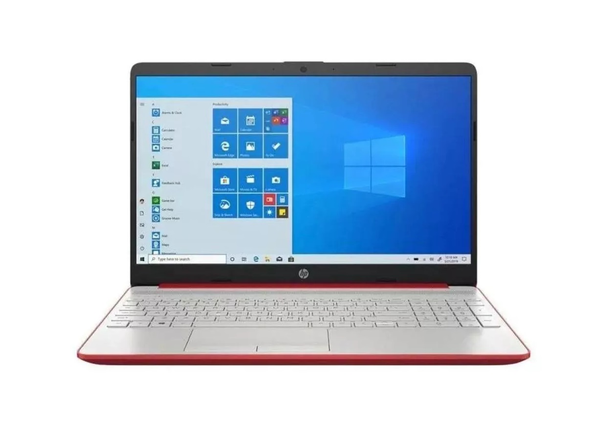 Laptop Hp Modelo: 15-dw1081wm, Pantalla 15.6 Pulgadas Hd Led Procesador Intel Pentium Gold 6405U 4 Gb Ram, 500 Gb  Windows 10 Home Color Rojo