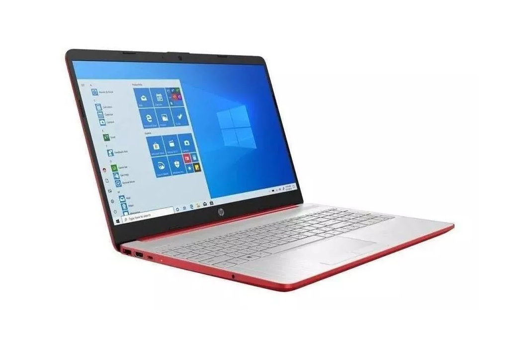 Laptop Hp Modelo: 15-dw1081wm, Pantalla 15.6 Pulgadas Hd Led Procesador Intel Pentium Gold 6405U 4 Gb Ram, 500 Gb  Windows 10 Home Color Rojo