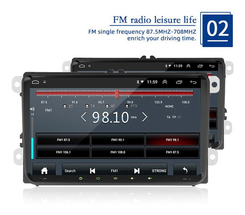 Estéreo Android Xinkou Kaihe Para Vw Golf Amarok Jetta Passat Con Carplay