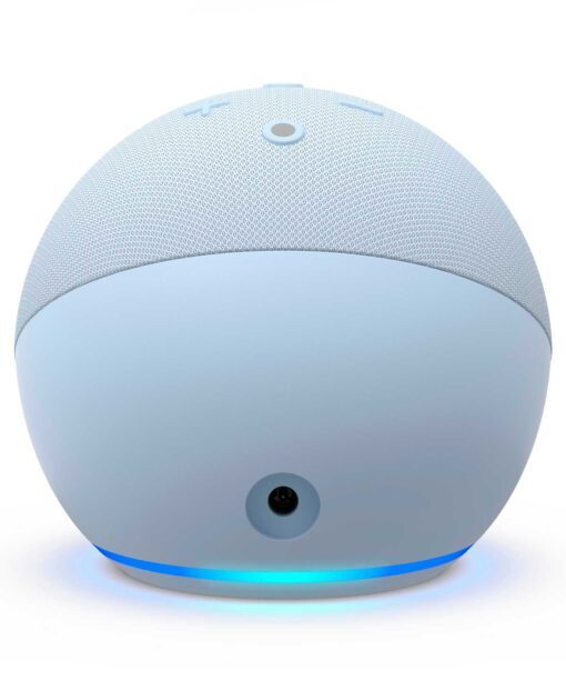 Echo Dot 5. generacion Bocina inteligente con Alexa - Cloud Blue con reloj
