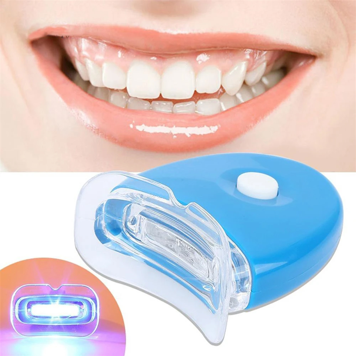 White Light Blanqueador De Dientes 10 Minutos Lámpara Led