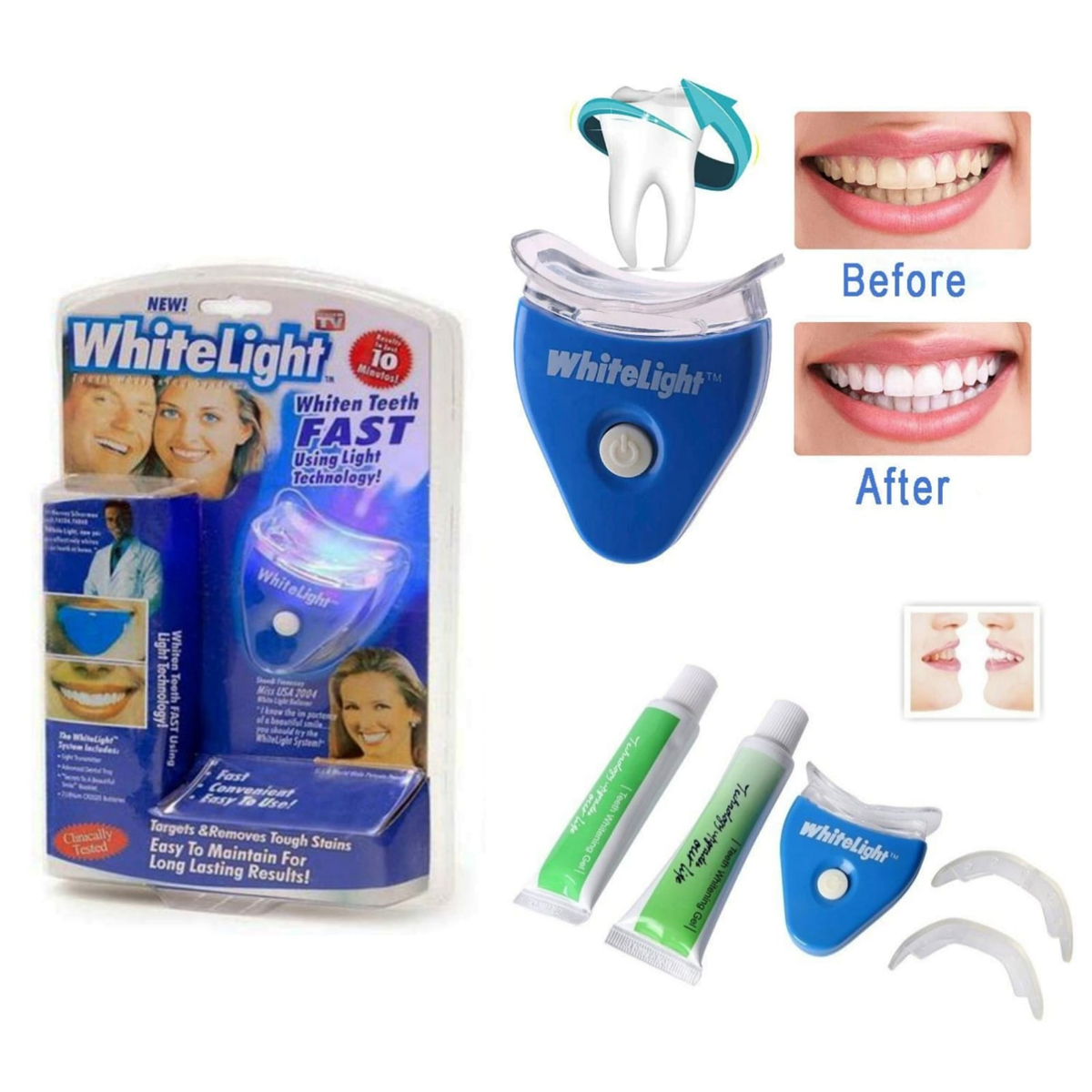 White Light Blanqueador De Dientes 10 Minutos Lámpara Led