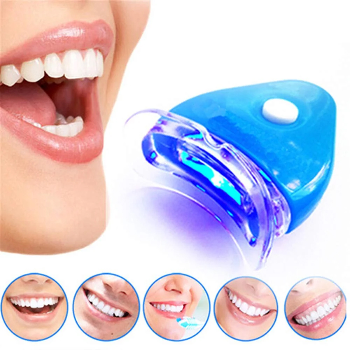 White Light Blanqueador De Dientes 10 Minutos Lámpara Led
