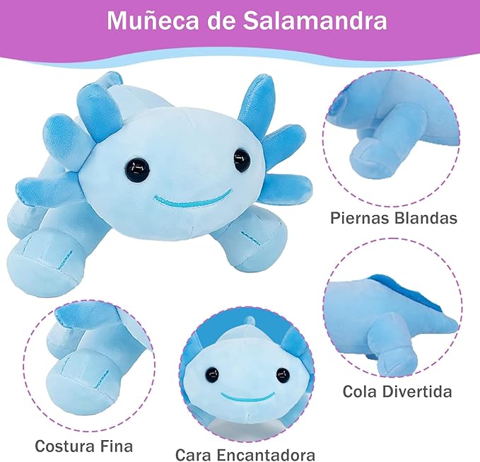 DKJBF Muñeca de Peluche Axolotl Kawaii
