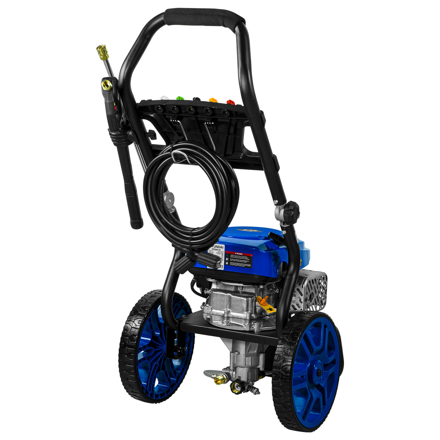 HIDROLAVADORA HYUNDAI AXIAL 4.5 HP 2700 PSI 186 BAR C/BASE ABATIBLE - HYP2850XT