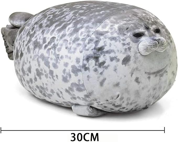 EIGYO Almohada Felpa Foca Gordito,Lindas muñecas Plushie del Sello Cojín Decorativo