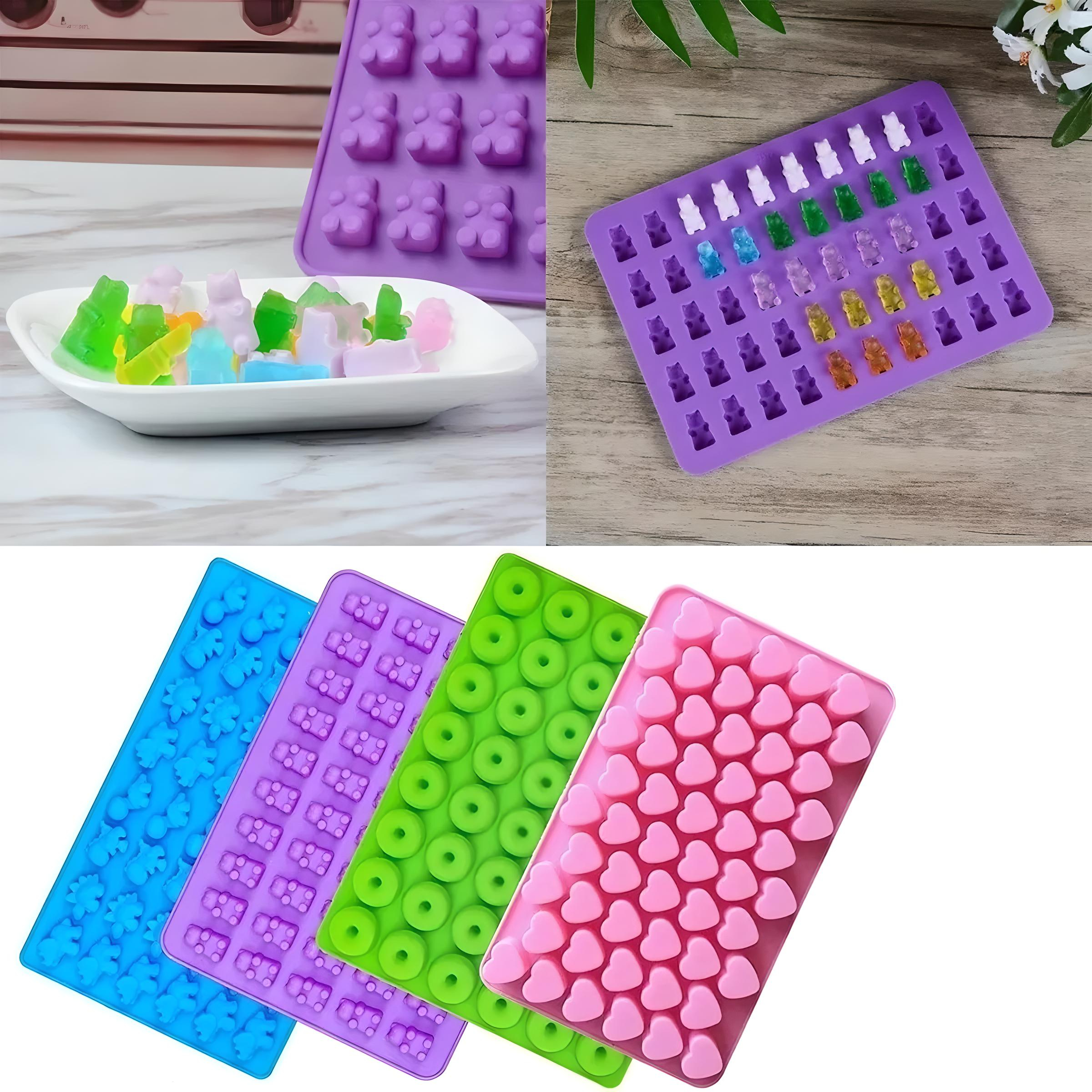 Moldes De Silicona Candy Y Bandejas Para Cubitos De Hielo