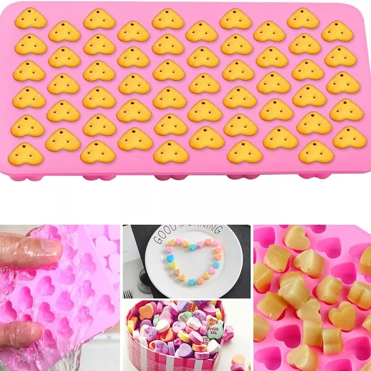 Moldes De Silicona Candy Y Bandejas Para Cubitos De Hielo