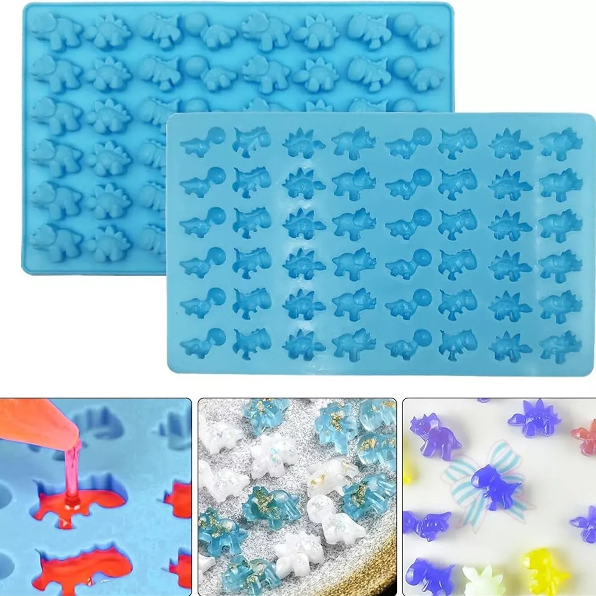 Moldes De Silicona Candy Y Bandejas Para Cubitos De Hielo