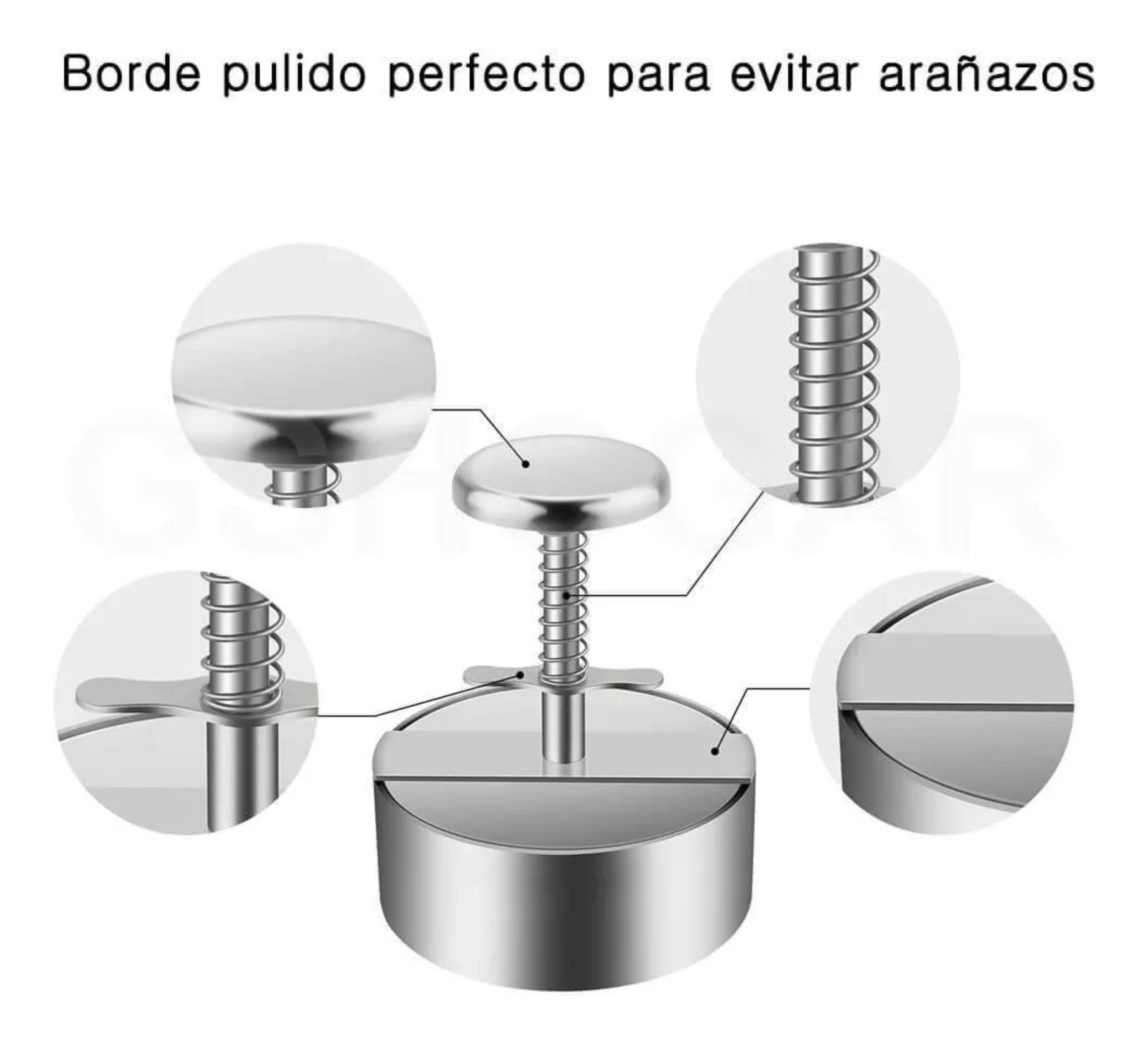 Prensa Carne Para Hamburguesas Moldes Acero Ajustable Manual