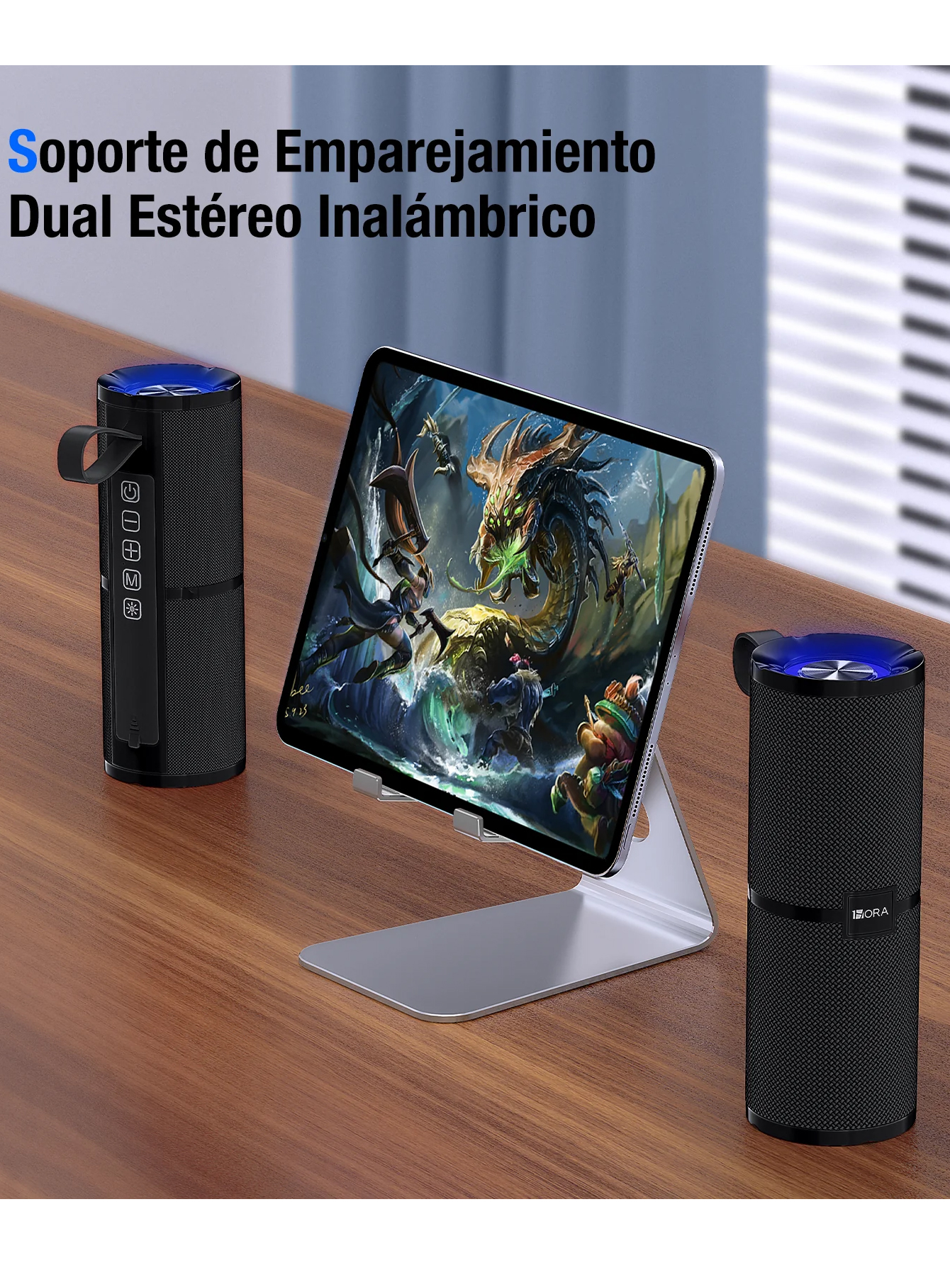 1 Bocina Bluetooth Portátil 1hora Boc060 5.1 Altavoz Inalámbrico
