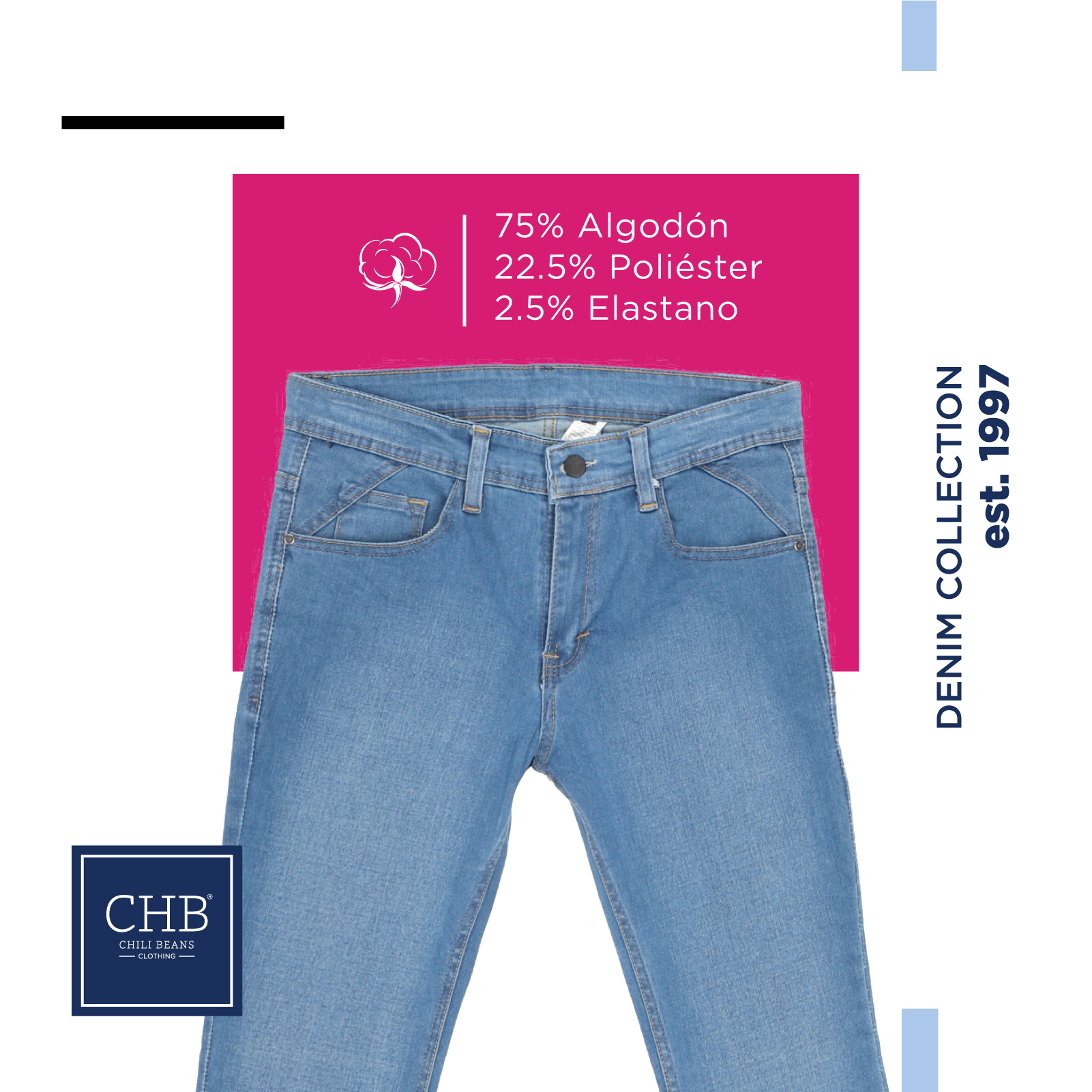 Skinny Jeans Pantalones De Mezclilla Para Hombre Color Azul Marino