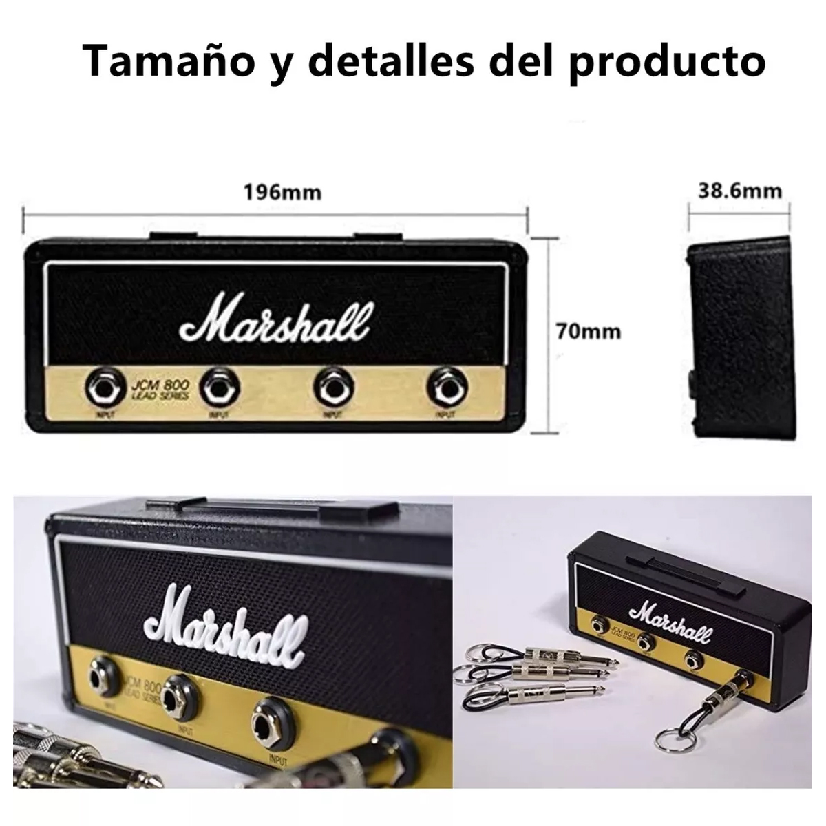 Organizador De Llaves De Pared Marshall + Accesorios