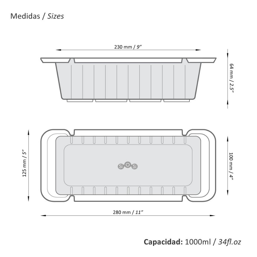Molde para Panque 100% Silicón Platinum
