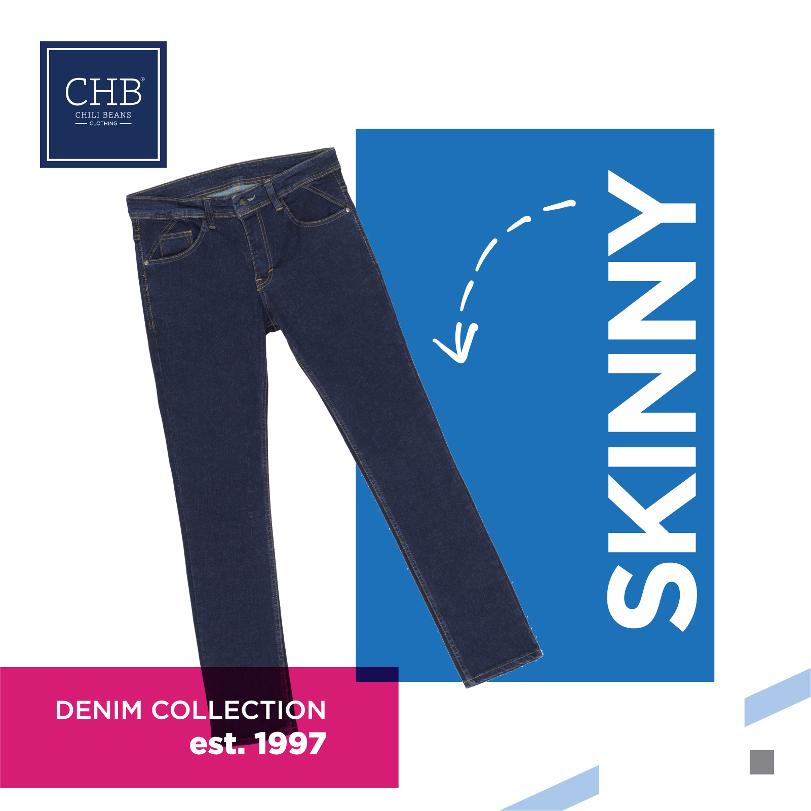 Skinny Jeans Pantalones De Mezclilla Para Hombre Color Azul Marino