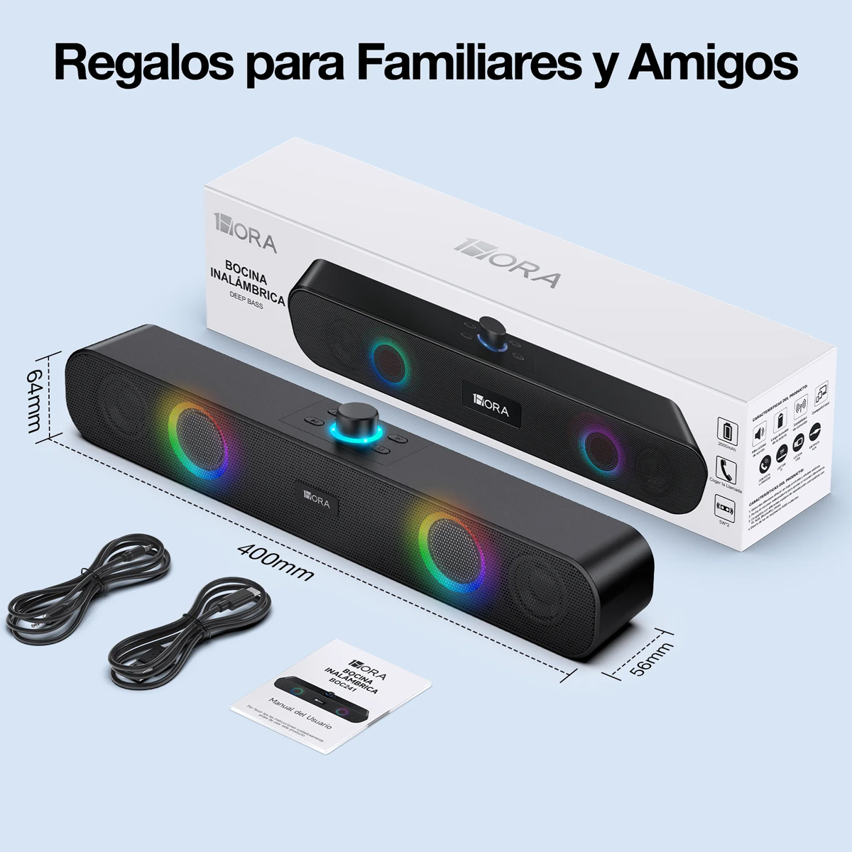 Bocina Bluetooth Portátil 1hora Boc241