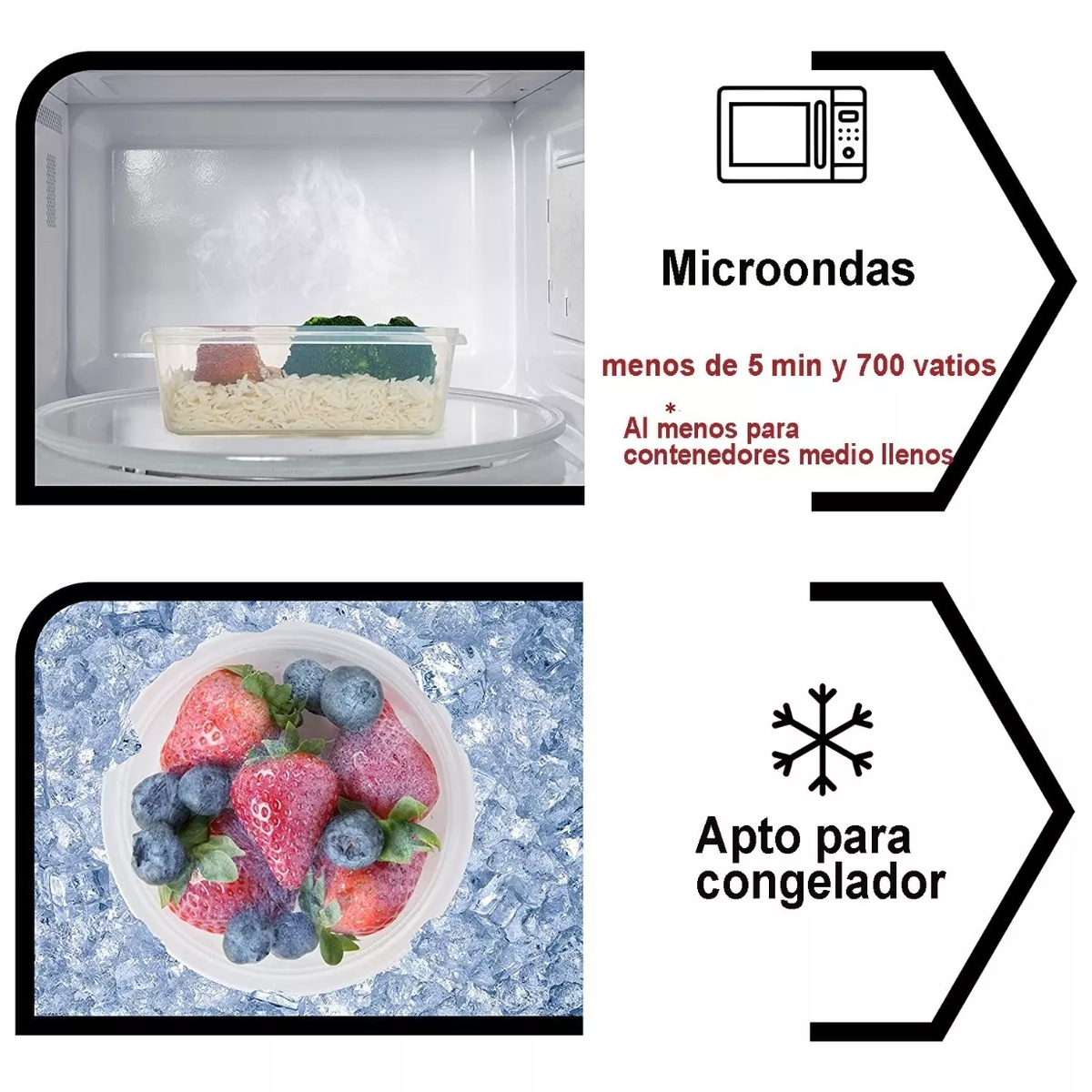Recipientes Hermeticos Plastico Contenedores Juego De Cocina