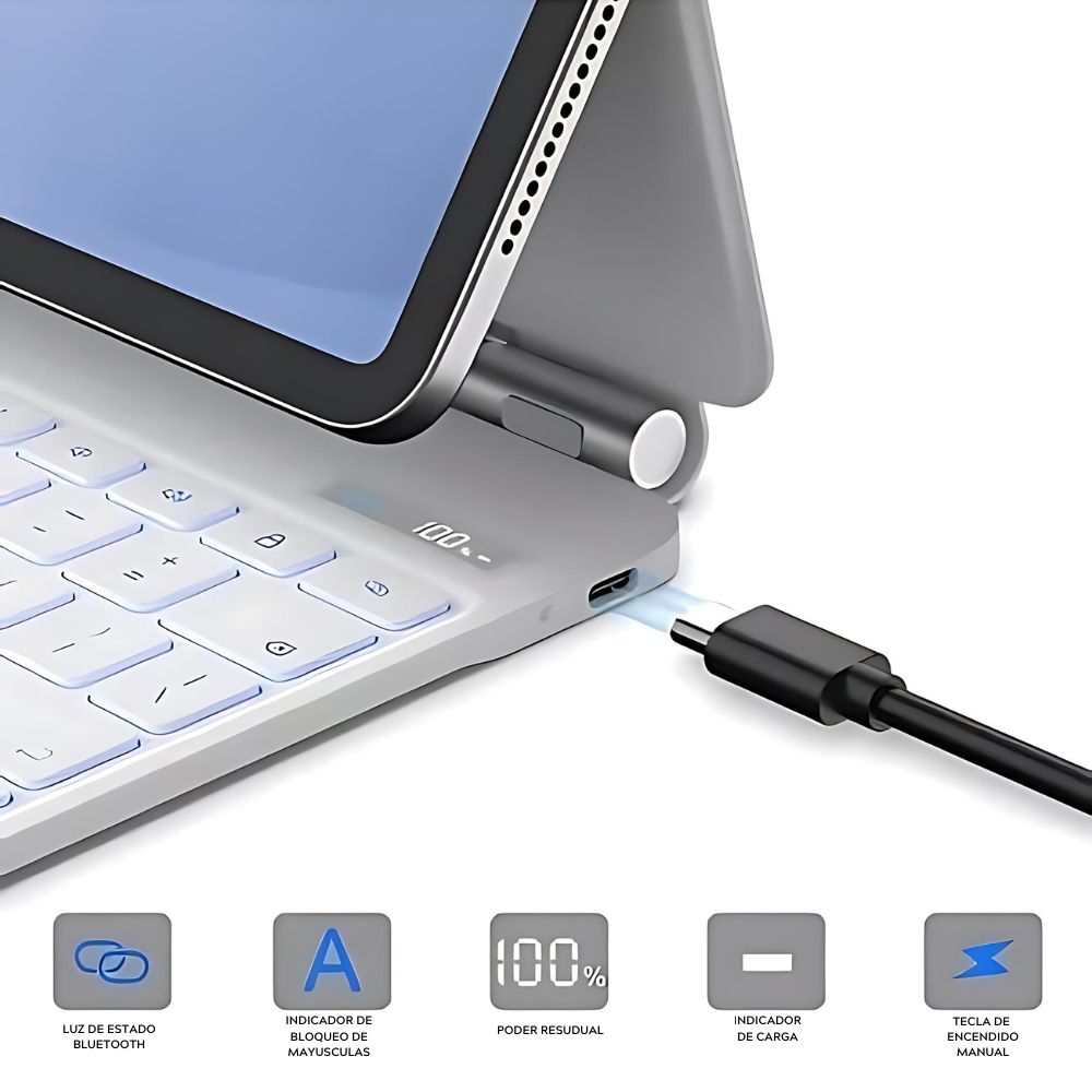 Teclado Magic Keyboard Gadgets&Fun Para iPad Pro 12.9 2018 - 2021