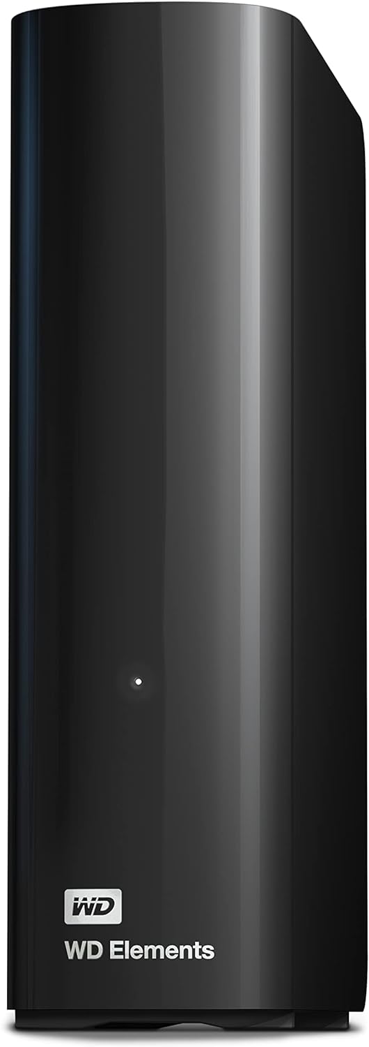  Western Digital 20TB Elements Disco Duro Externo de computadora, Unidad USB 3.0 para Almacenamiento