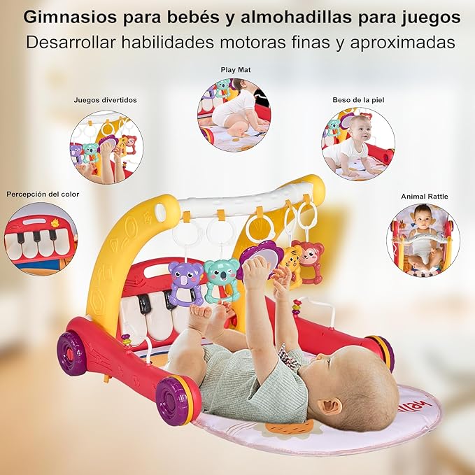 A Andadera, Andadera y Asiento acolchonado, Con música y luces