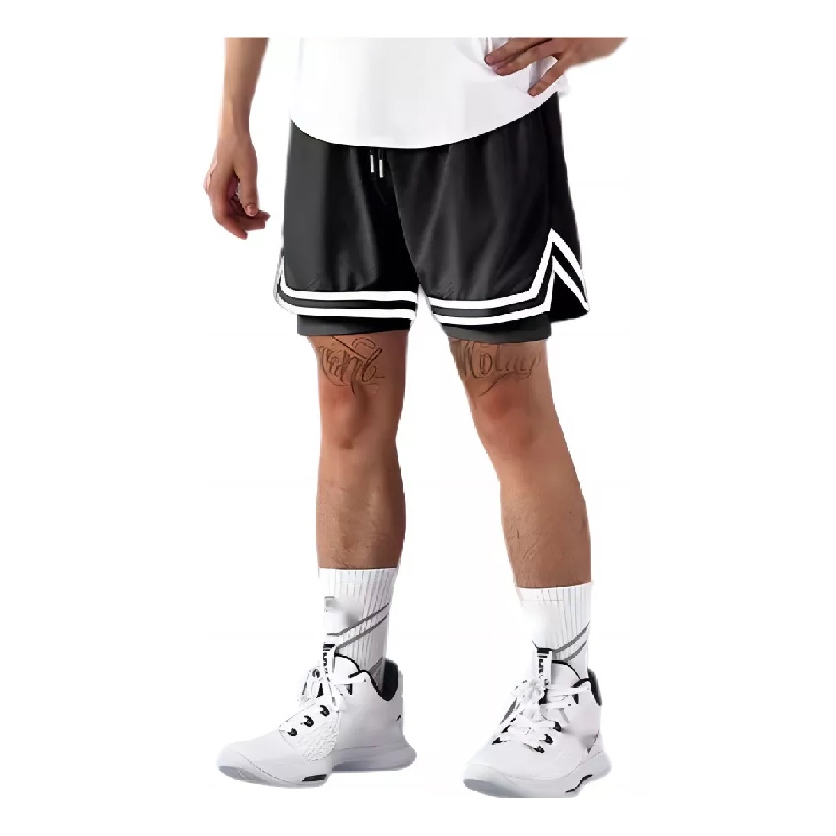 Short Pantalones De Baloncesto Hombre Transpirables Gym Talla XL