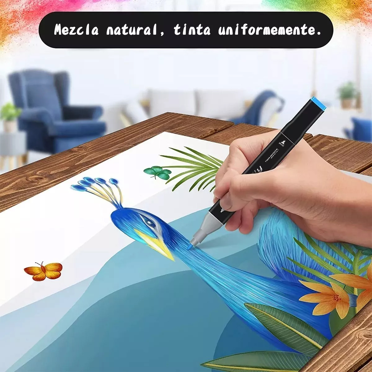 Marcadores Doble Punta Plumones Puntal De Pincel 168 Colores