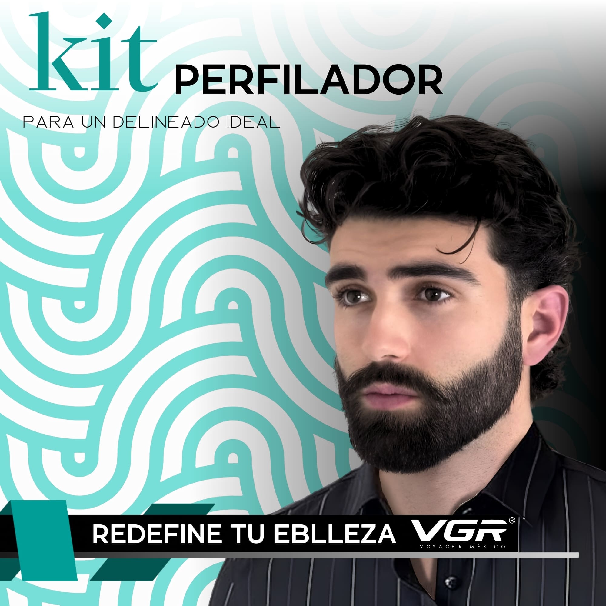 Maquina Para Cortar Cabello VGR V-009 Trimmer Perfiladora (verde)