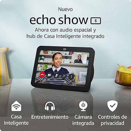 Amazon - Echo Show 8 (3rd Generation) 8-inch Smart Display with Alexa - Charcoal