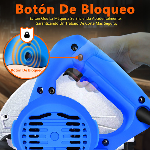 Sierra Circular Eléctrica Profesional Cortar Madera 185mm