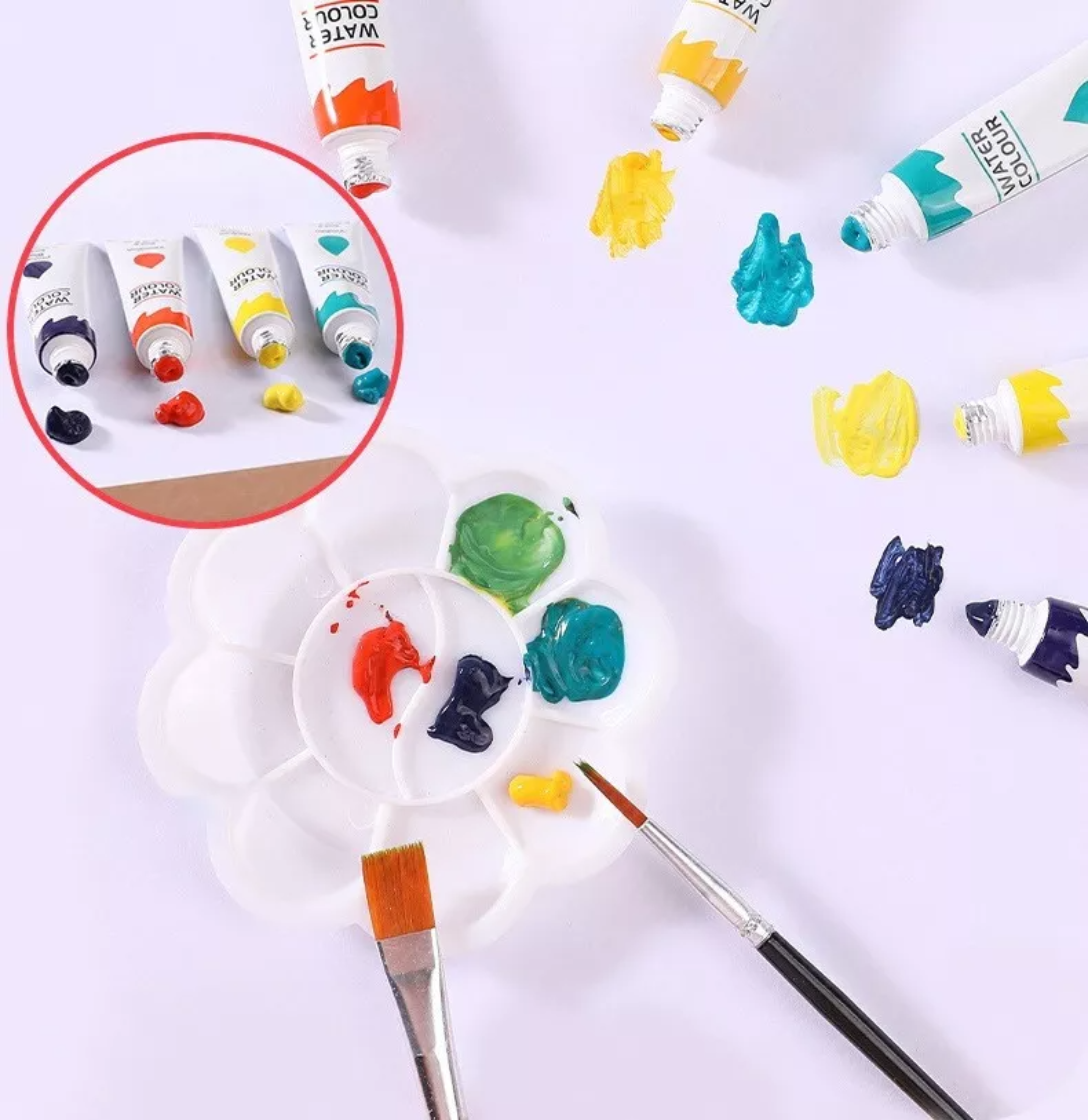 Set Colores Crayones Plumones Acuarela Kit Estuche Niños Art