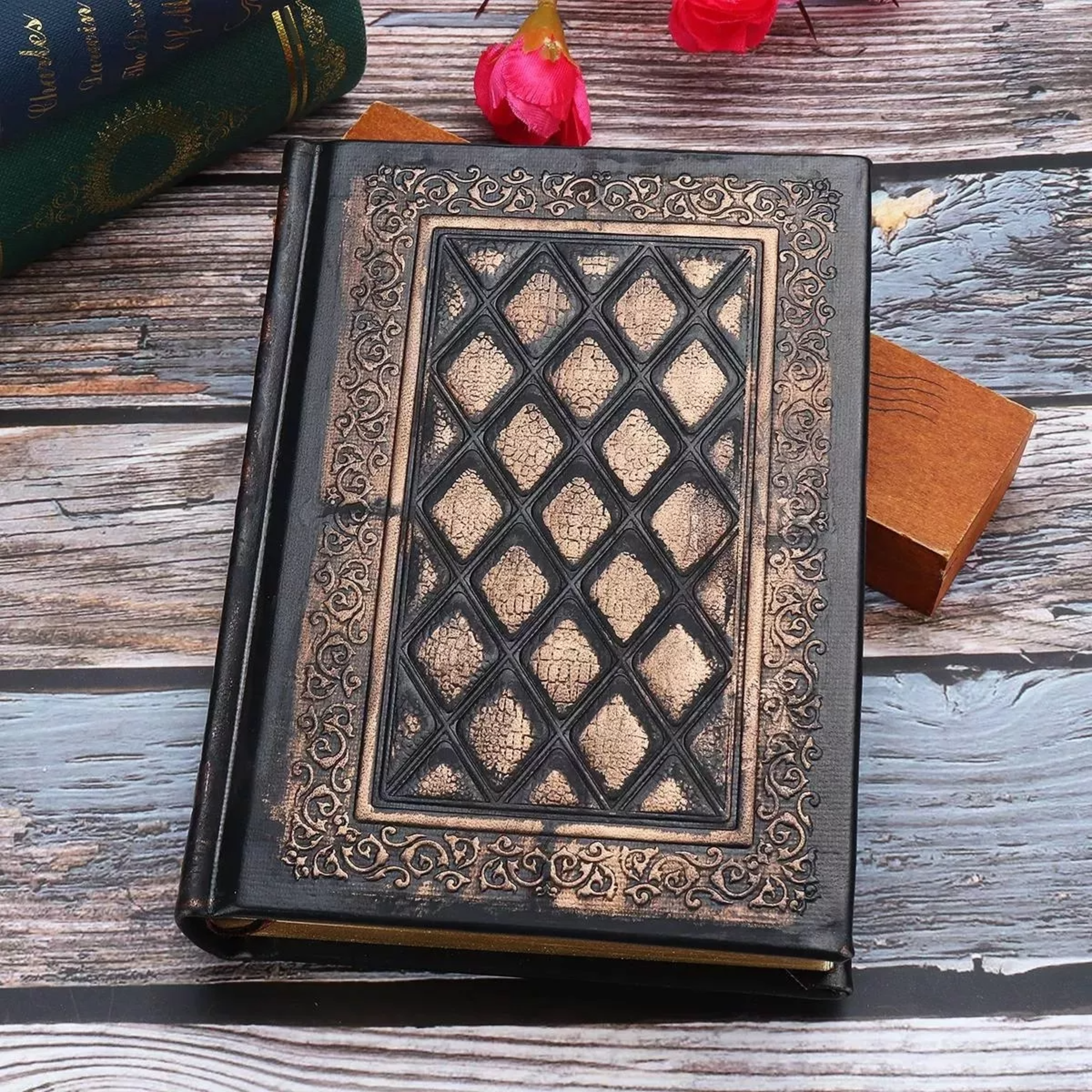 Cuaderno Diario De Cuero En Blanco Retro Vintage Journal