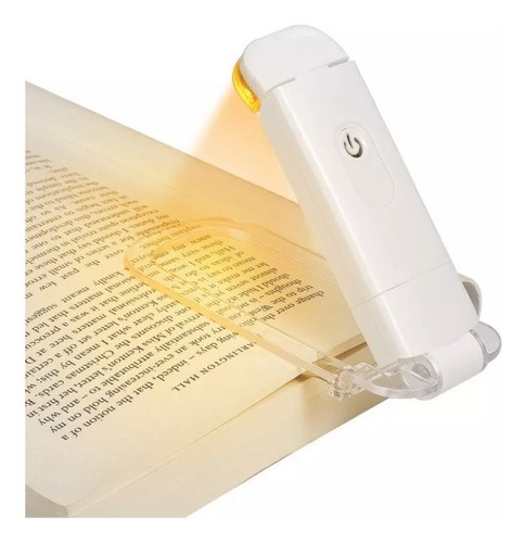 Luz Led Con Clip Para Leer Libros Recargable Por Usb 9 Modes Blanco  