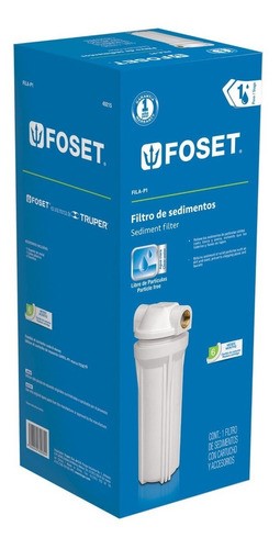 Filtro Para Agua, Paso 1 Foset 49215 Color Blanco