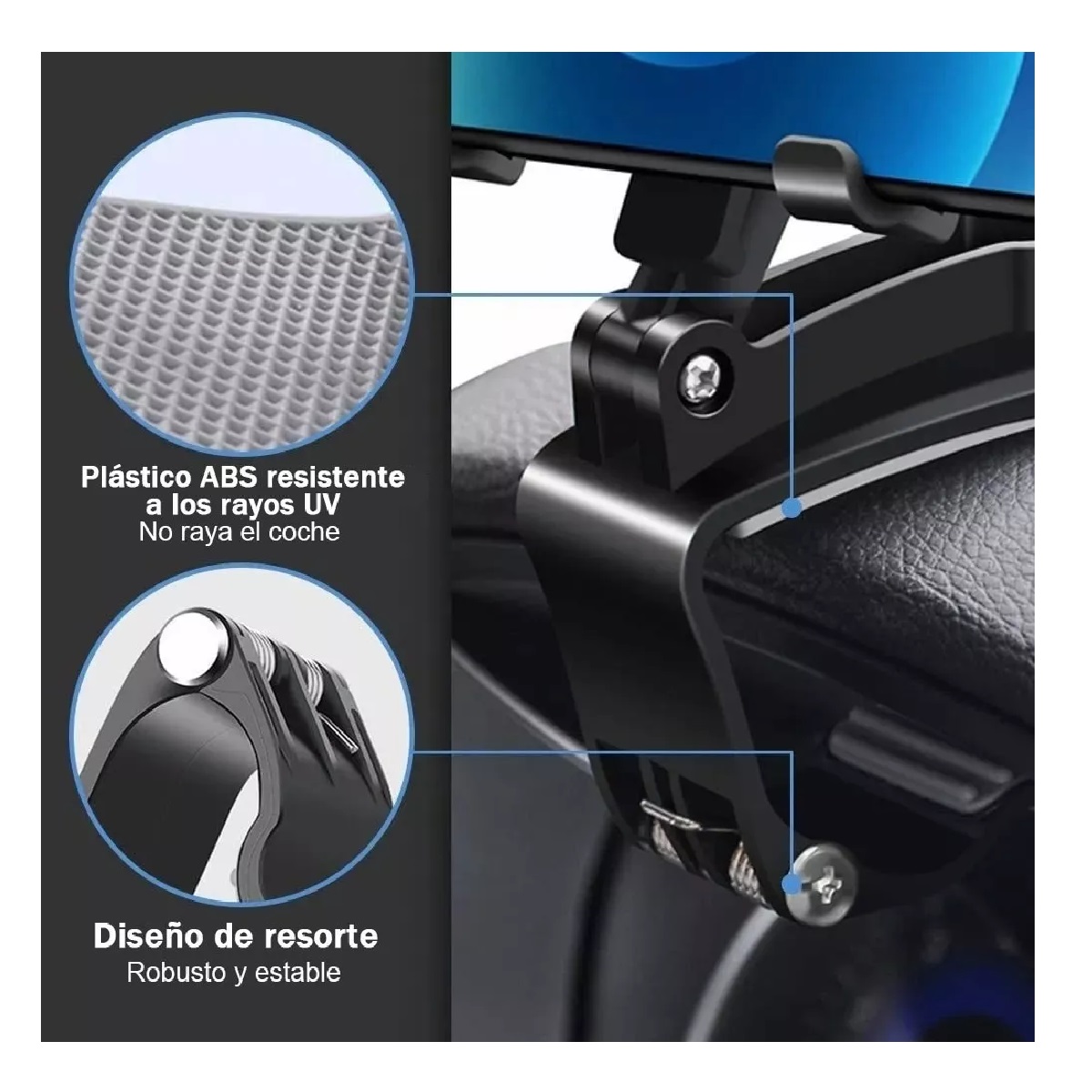 Soporte Universal Teléfono Móvil Giratorio De 360° Para Auto