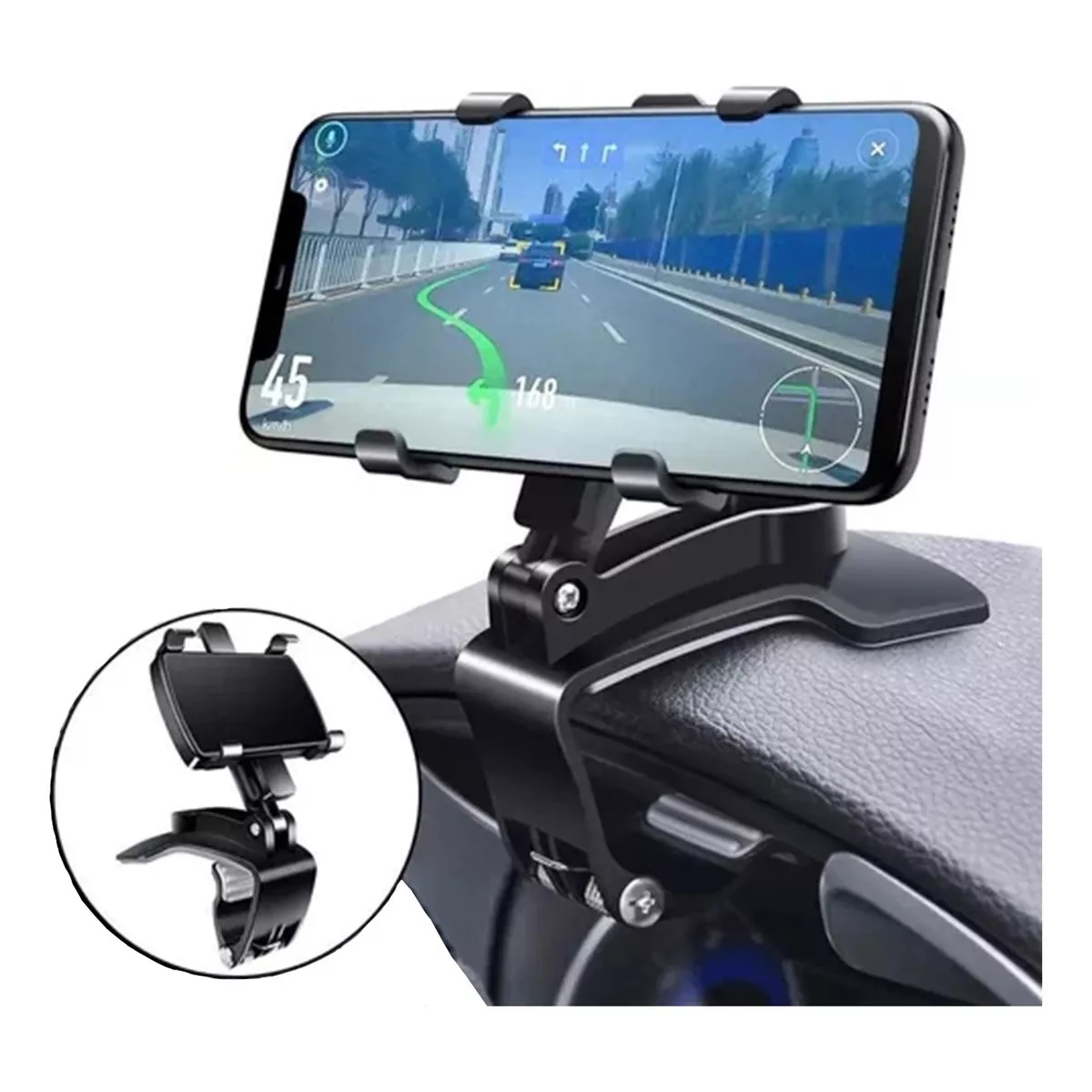 Soporte Universal Teléfono Móvil Giratorio De 360° Para Auto