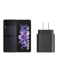 Samsung Galaxy Z Flip 3 Negro 128GB Reacondicionado mas Cubo de Carga Rapida