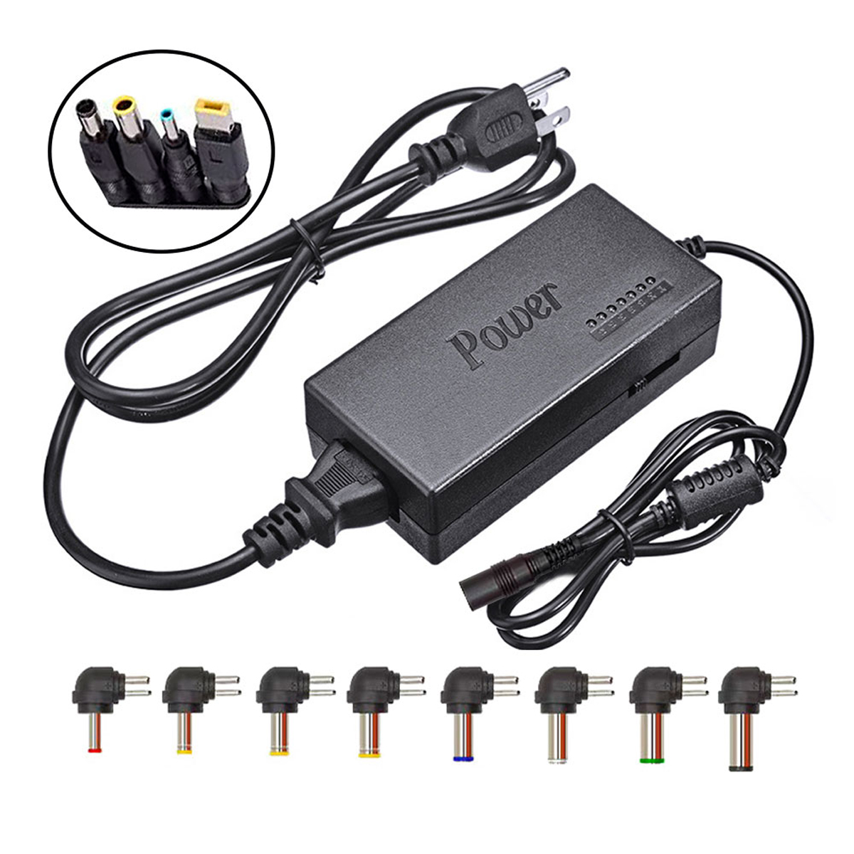 Cargador Universal De Laptops 12 Conectores 1224v 96w