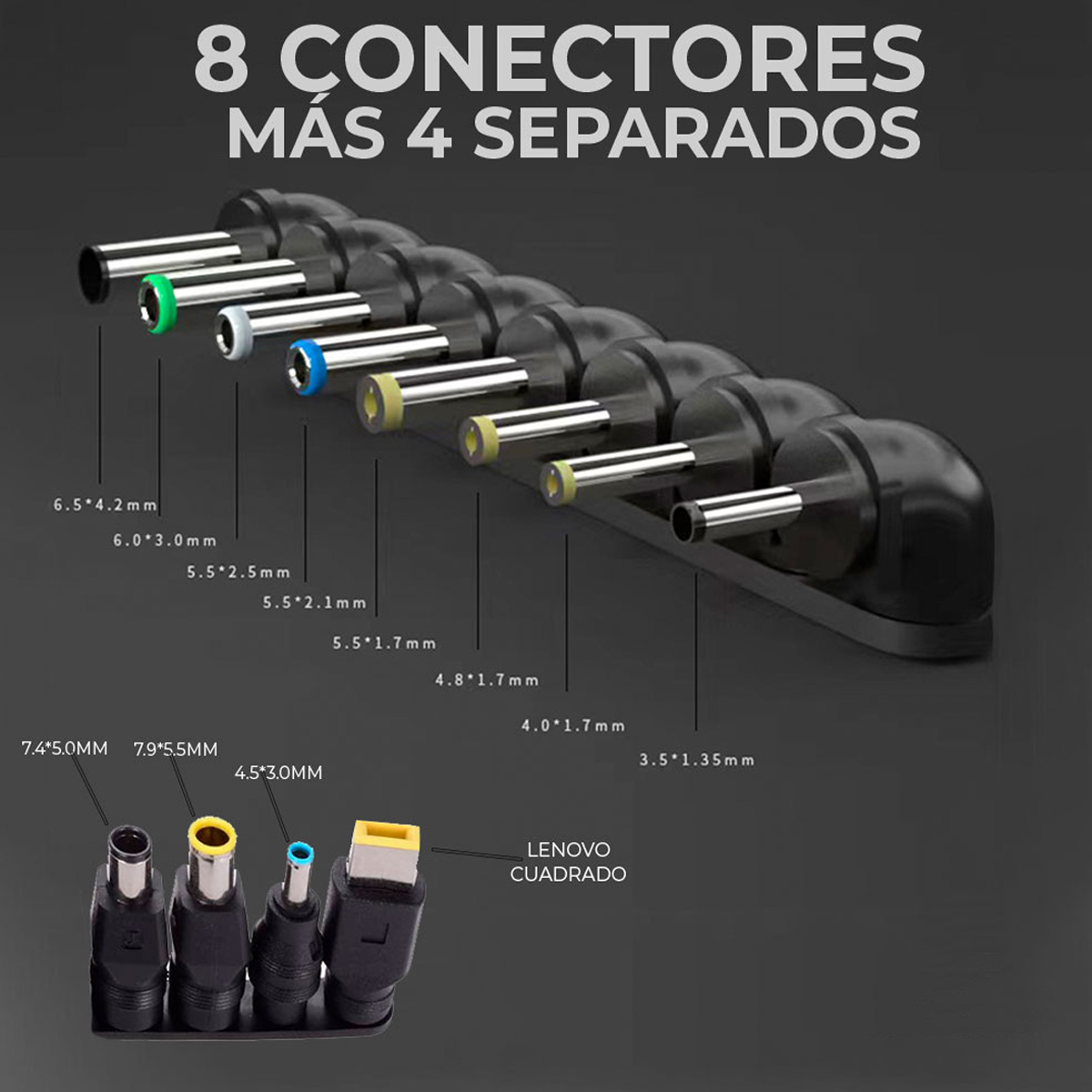 Cargador Universal De Laptops 12 Conectores 1224v 96w