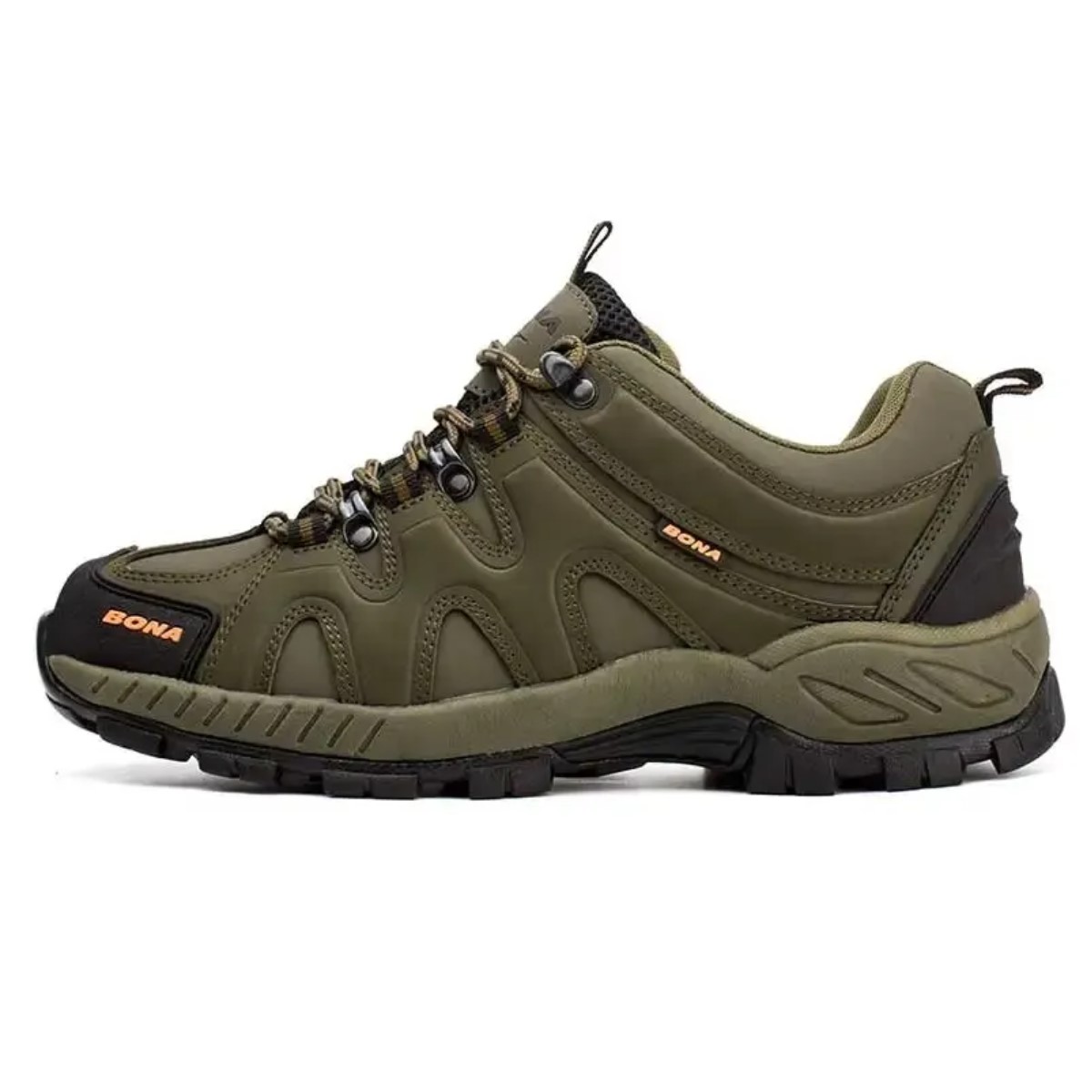 Zapatos senderismo verde deporte clásico hombre zapatillas cordones correr aire libre camping