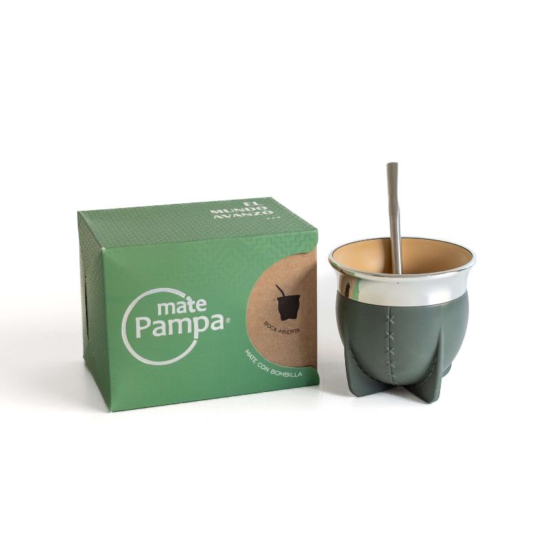 Mate Pampa Camionero con Bombilla