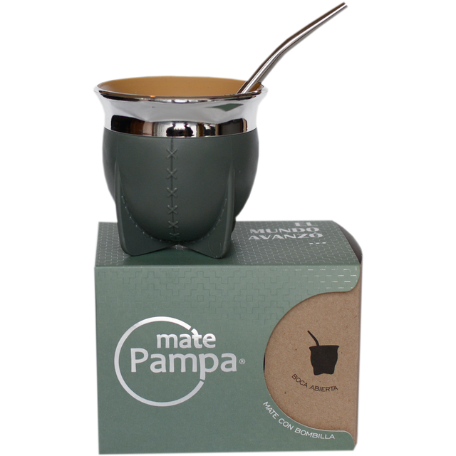 Mate Pampa Camionero con Bombilla