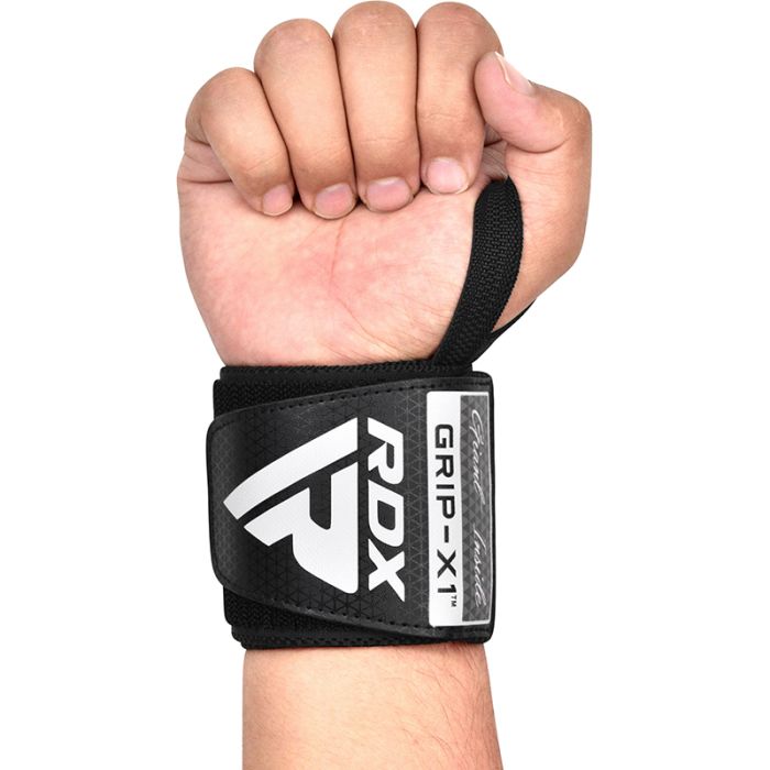 Muñequeras Grises Para Levantamientos De Pesas W2 Rdx Gym Fitness