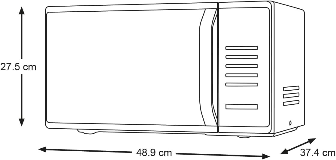 Samsung Horno de Microondas, 0.8 Pies Cúbicos, Color Blanco - Modelo MS-23K3513AW