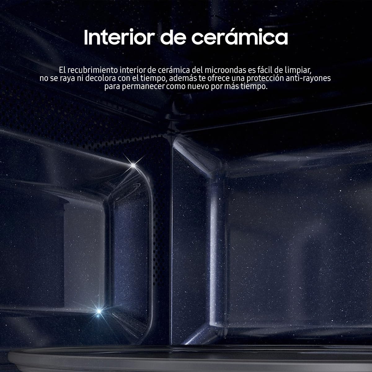 Samsung Horno de Microondas, 0.8 Pies Cúbicos, Color Blanco - Modelo MS-23K3513AW